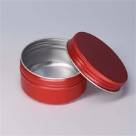 5ml Bekas Aluminium Merah Dengan Penutup